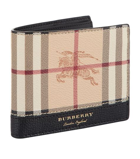 burberry haymarket check folding wallet|Burberry men's bifold wallet.